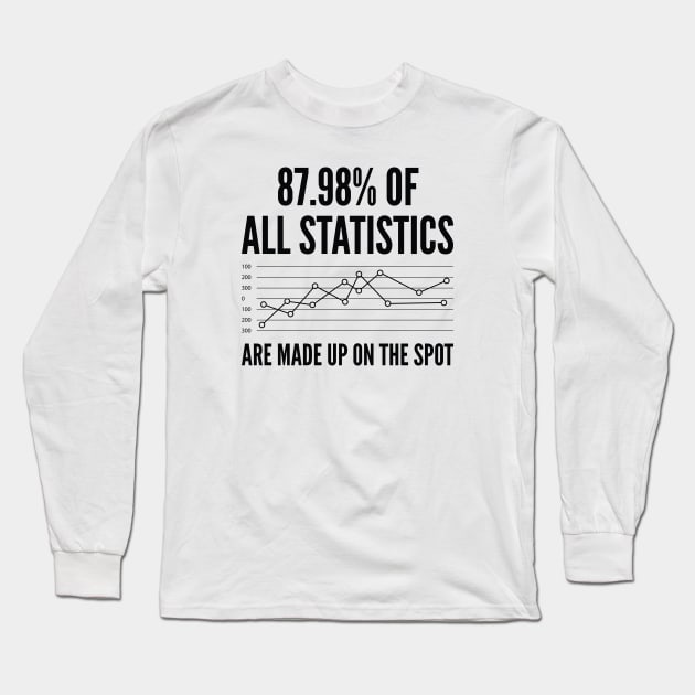 Statistics Are Made Up Long Sleeve T-Shirt by LuckyFoxDesigns